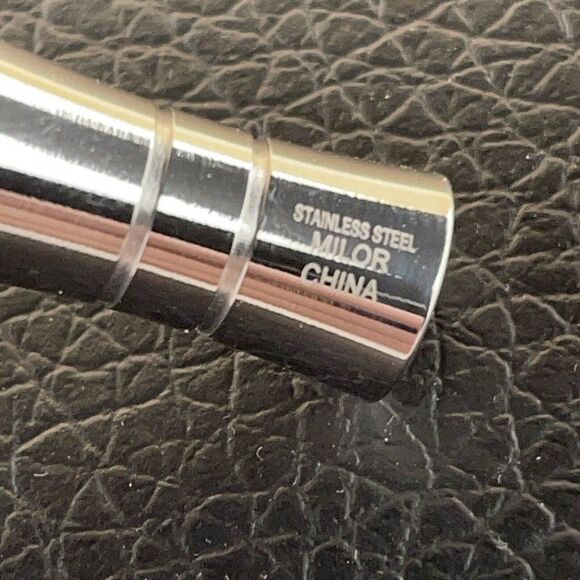 Stainless Steel Woven Bracelet Multi Strand w/ Bead Details Silver Tone 6.75" - Picture 4 of 6